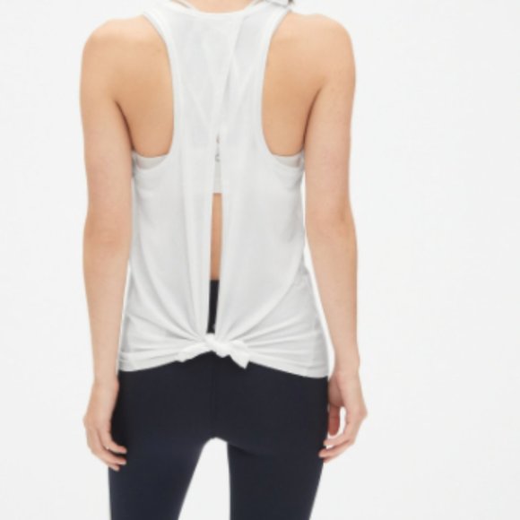 2 FOR 1 GapFit Breathe Open-Back Tank,White & Blue - Picture 6 of 6